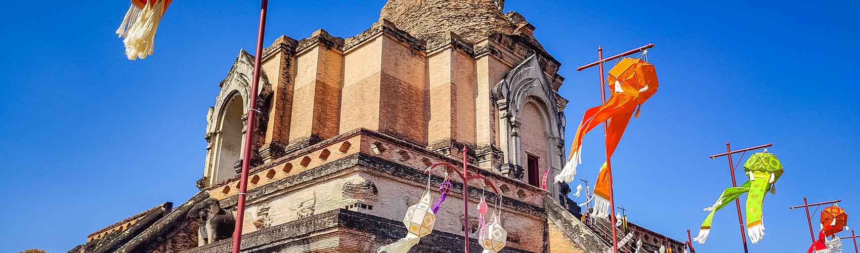 Wat Chedi Luang à Chiang Mai en Thaïlande
