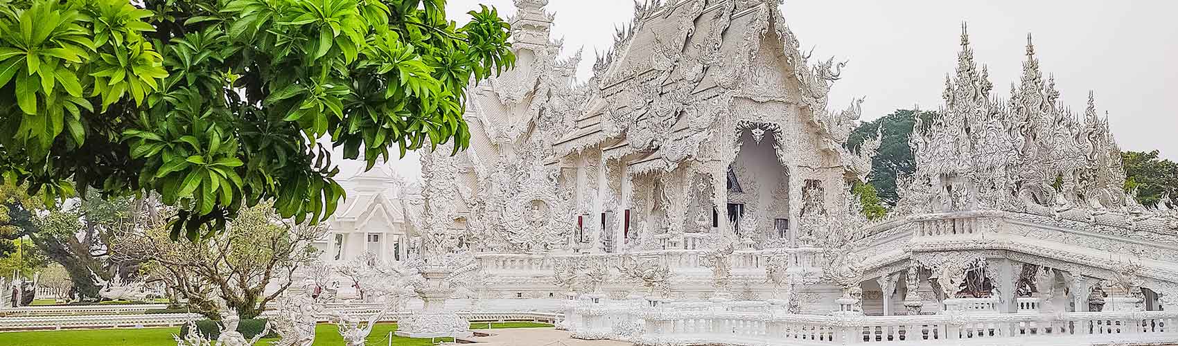 Wat Rong Khun à Chiang Rai en Thaïlande