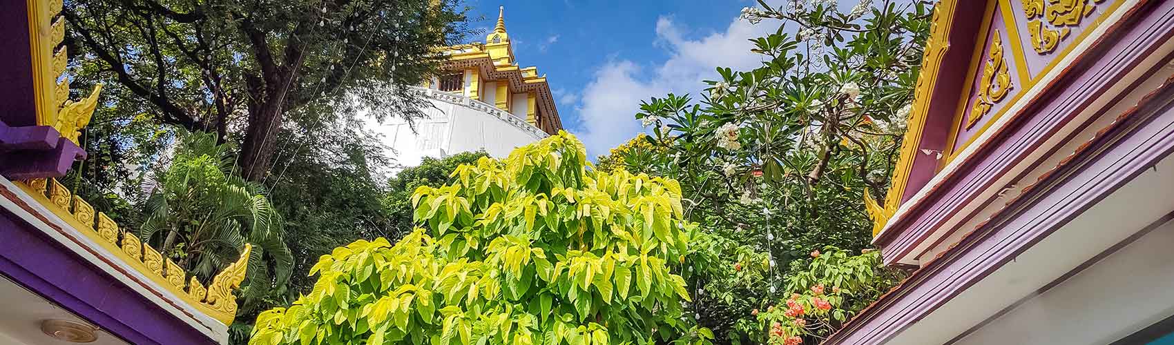 Wat Saket Ratchawora Mahawihan à Bangkok en Thaïlande