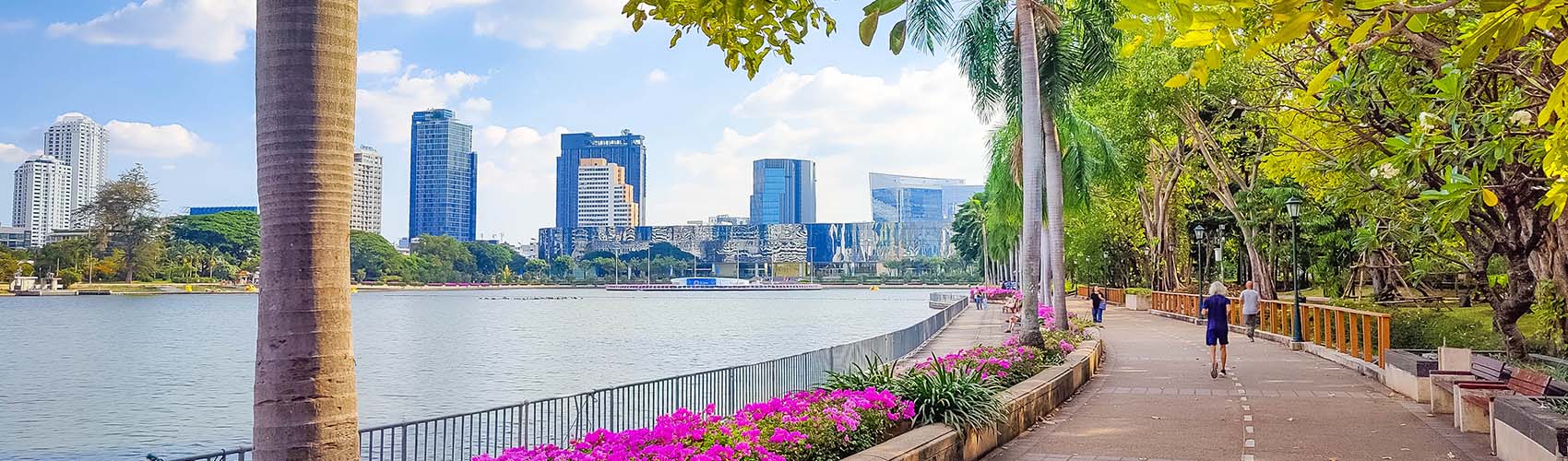 Le parc Benchakitti à Bangkok en Thaïlande