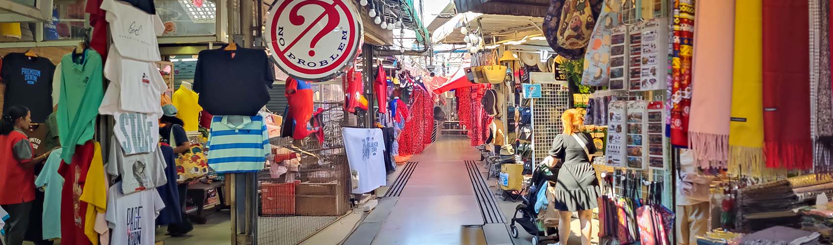 Le marché de Chatuchak à Bangkok en Thaïlande